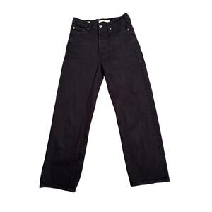 Levi’s Women’s Size 27 Black Ribcage Straight Jeans